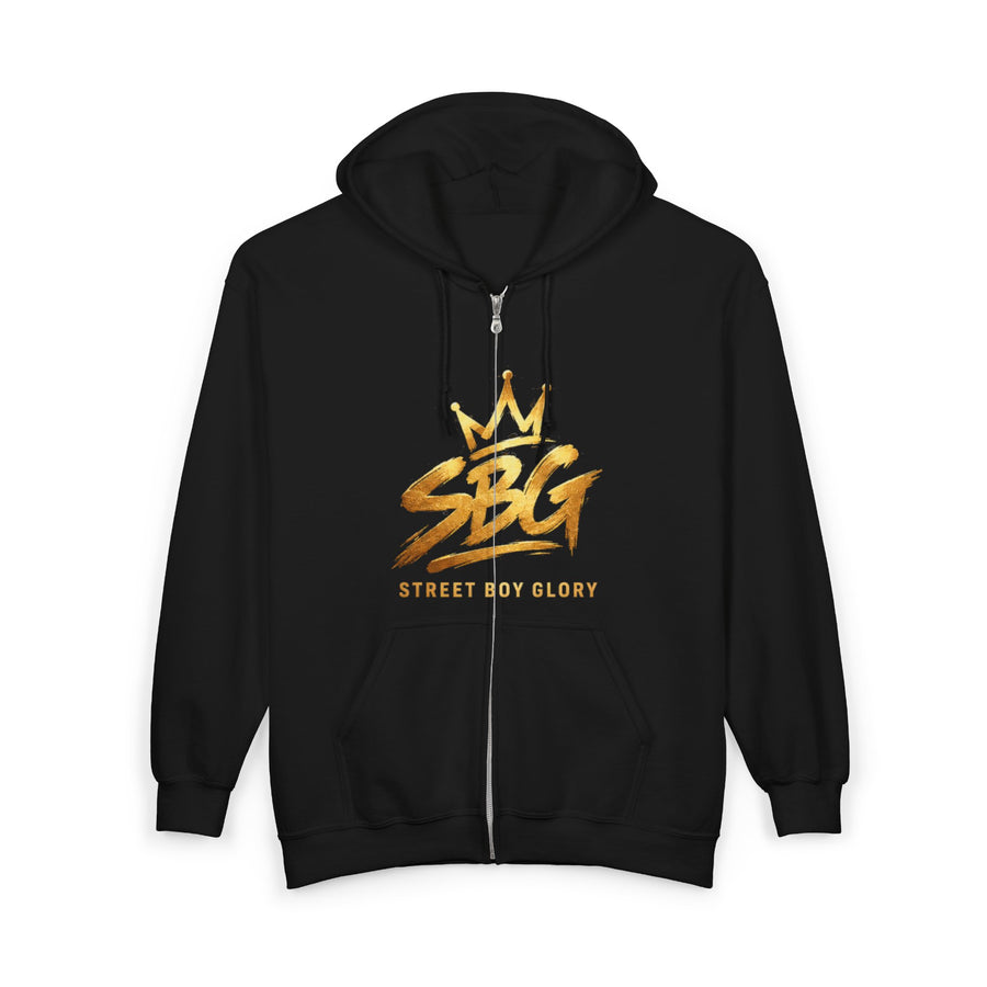 Street Boy Glory Gold Crown Full-Zip Hoodie