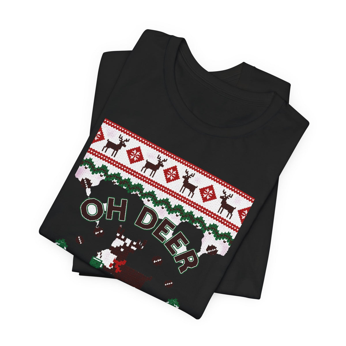 Oh Deer I Need Coffee Tee | Ugly Christmas Sweater