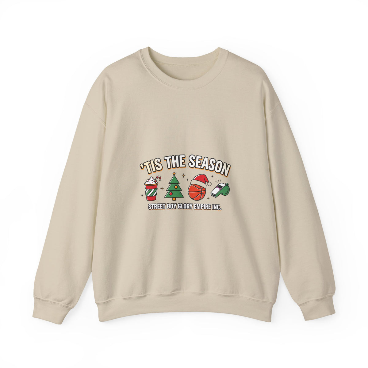 Basketball Season Holiday Graphic Sweatshirt