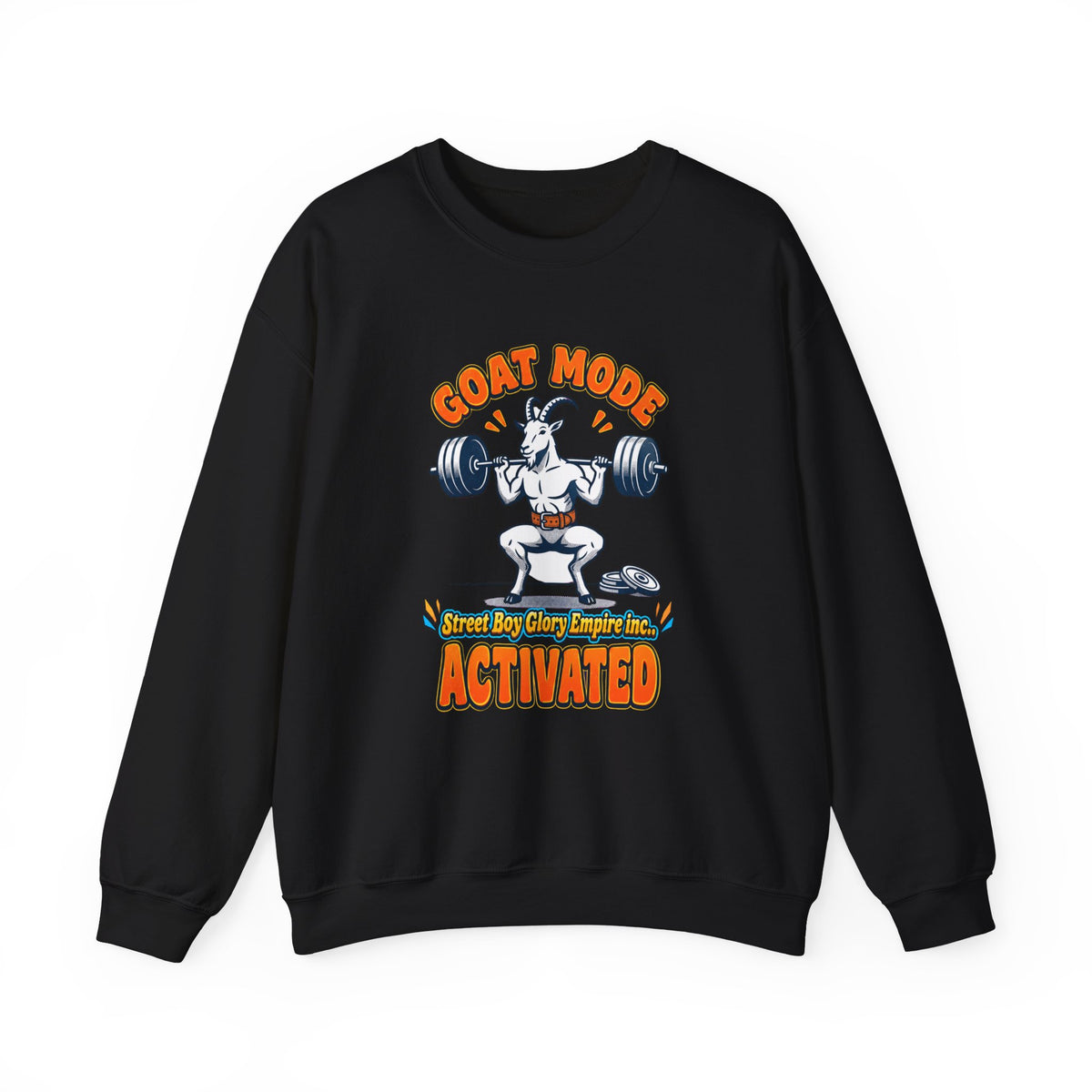 Goat Mode Activated Sweatshirt | Gym Humor Weightlifting