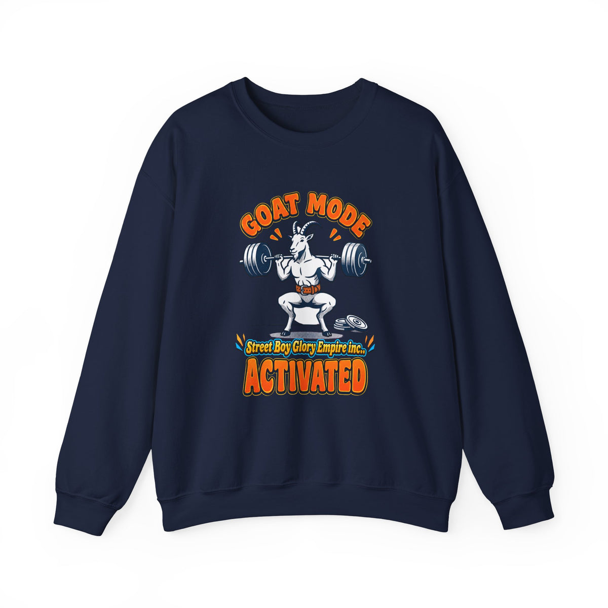 Goat Mode Activated Sweatshirt | Gym Humor Weightlifting