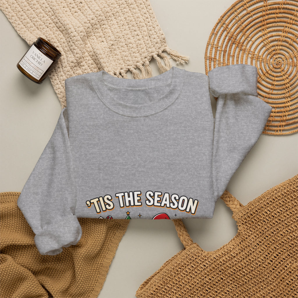 Basketball Season Holiday Graphic Sweatshirt