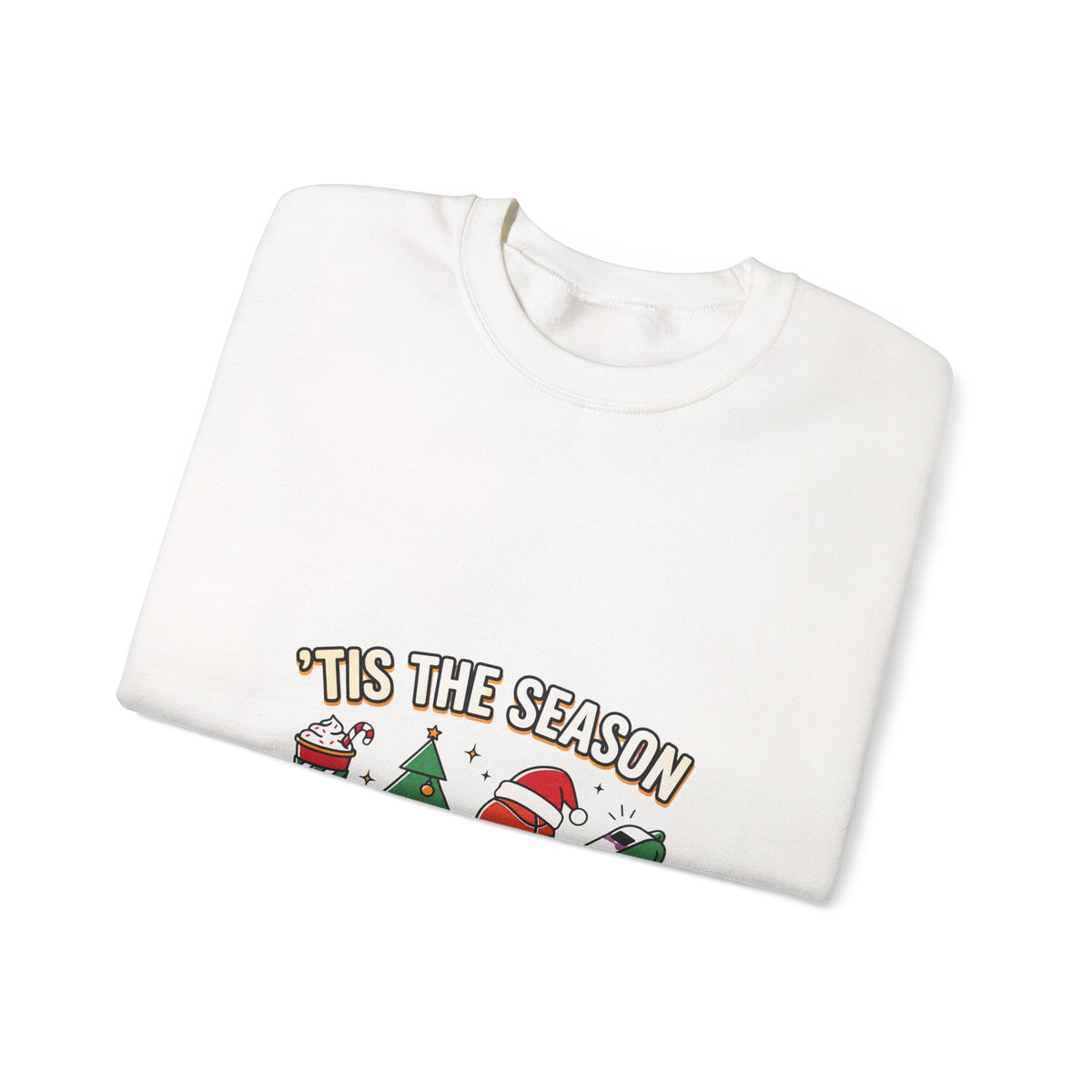 Basketball Season Holiday Graphic Sweatshirt