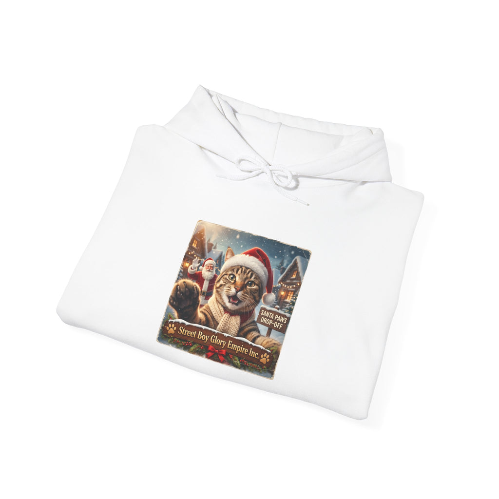 Realistic Santa Dog Portrait Hoodie | Nostalgic Christmas