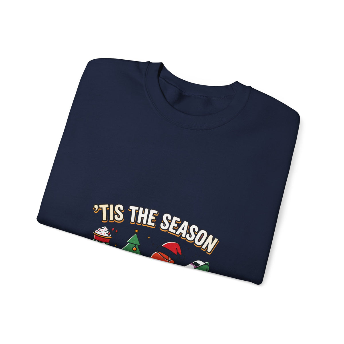 Basketball Season Holiday Graphic Sweatshirt