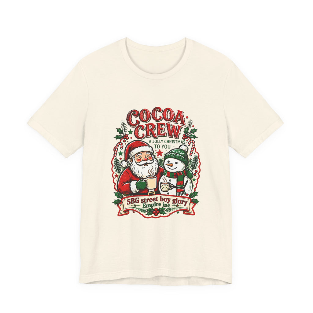 Cocoa Crew Santa & Snowman Christmas T-Shirt