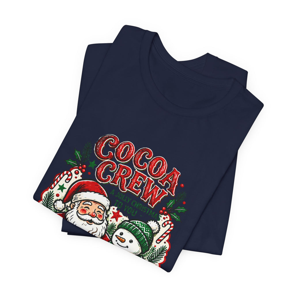 Cocoa Crew Santa & Snowman Christmas T-Shirt