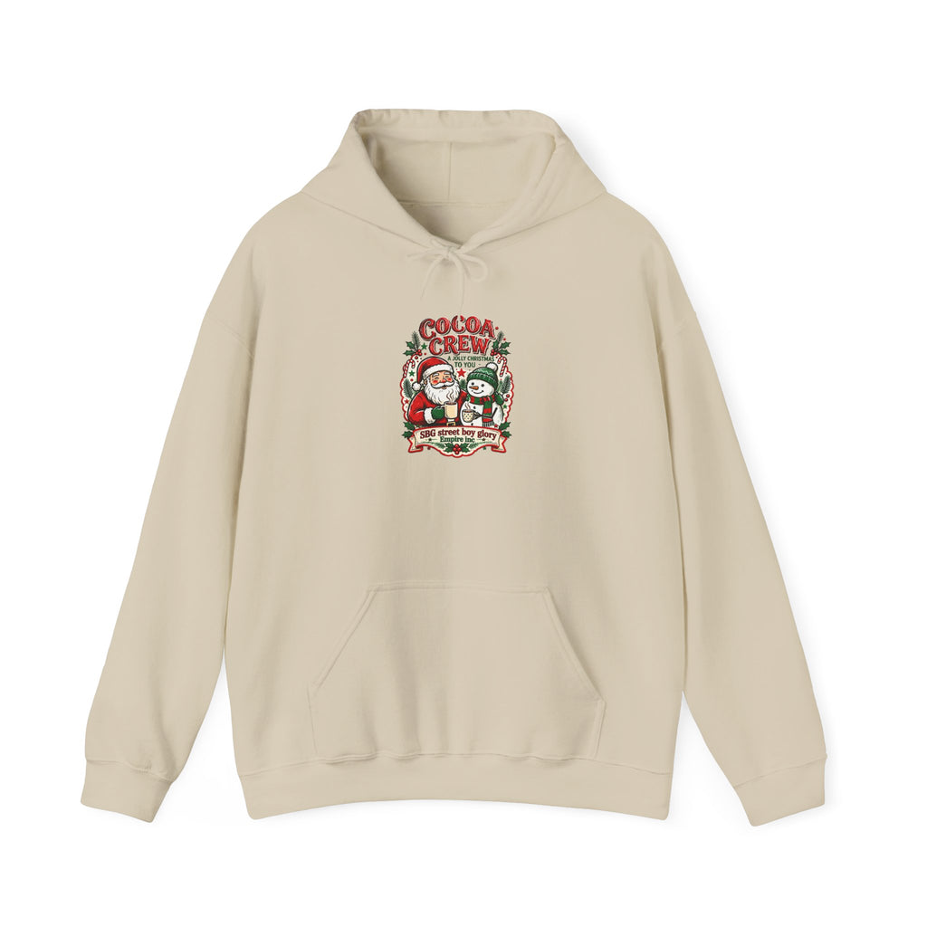 Christmas Crew Graphic Hoodie – Cozy Holiday Cocoa Design