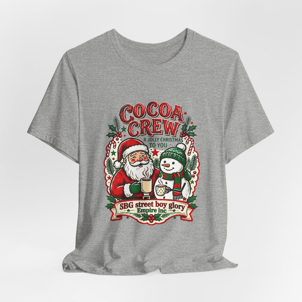 Cocoa Crew Santa & Snowman Christmas T-Shirt