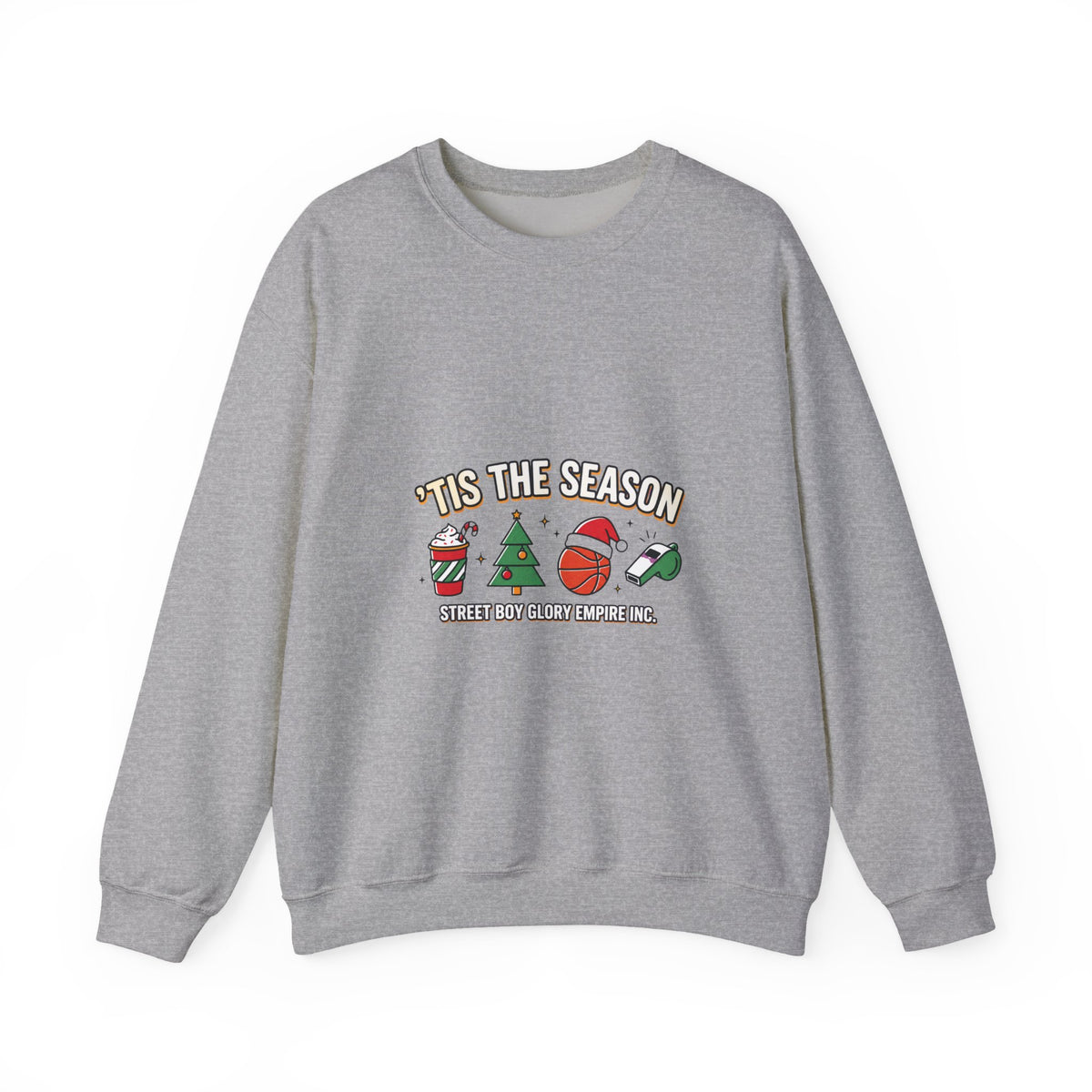 Basketball Season Holiday Graphic Sweatshirt