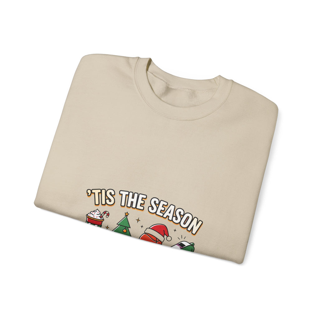 Basketball Season Holiday Graphic Sweatshirt