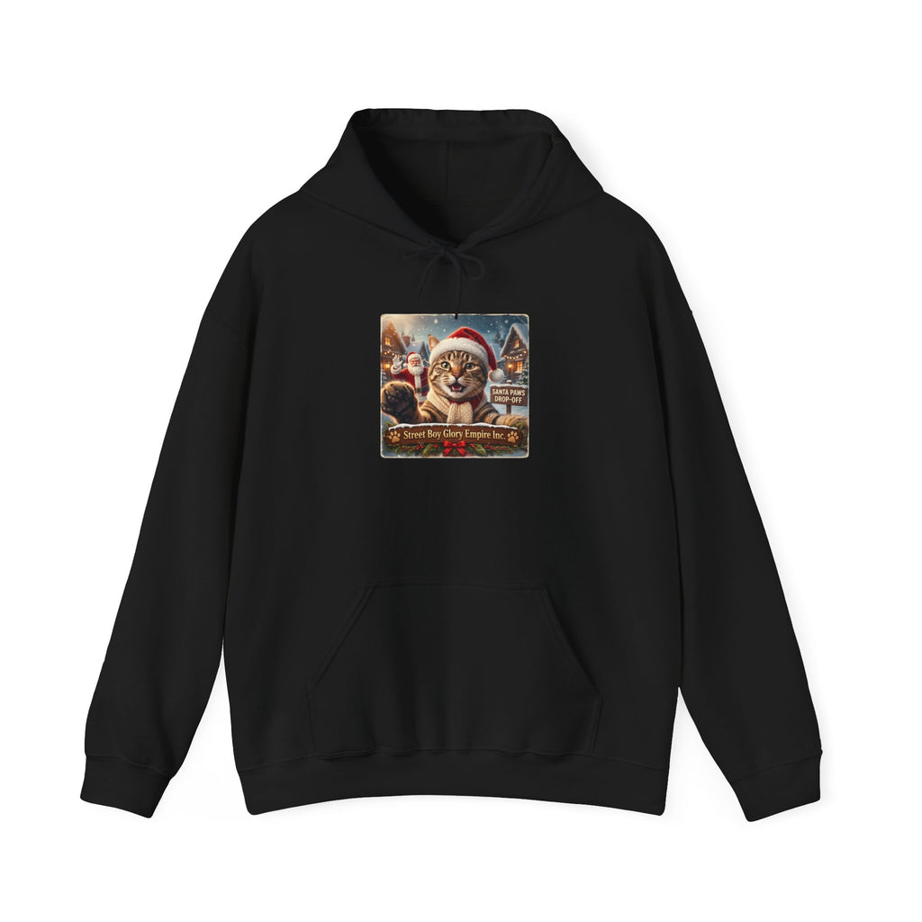 Realistic Santa Dog Portrait Hoodie | Nostalgic Christmas