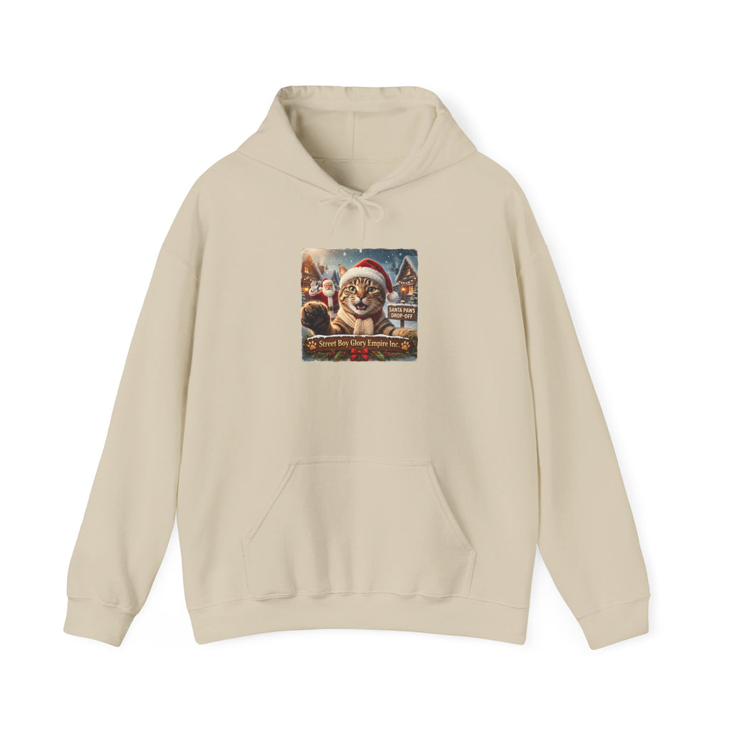 Realistic Santa Dog Portrait Hoodie | Nostalgic Christmas