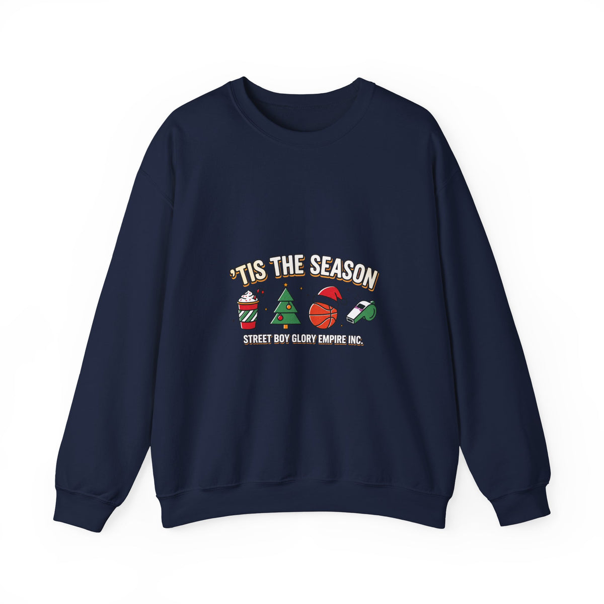 Basketball Season Holiday Graphic Sweatshirt