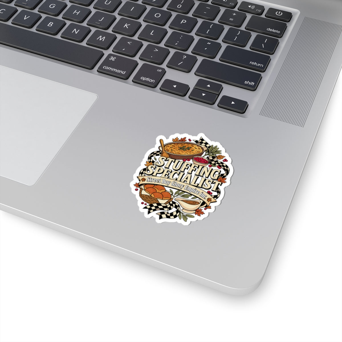 Stuffing Specialist Kiss-Cut Sticker, Funny Thanksgiving Food