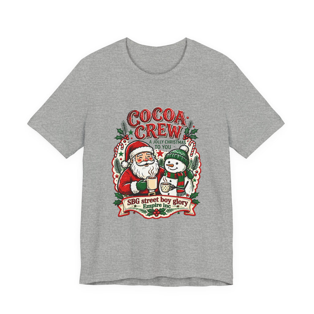 Cocoa Crew Santa & Snowman Christmas T-Shirt