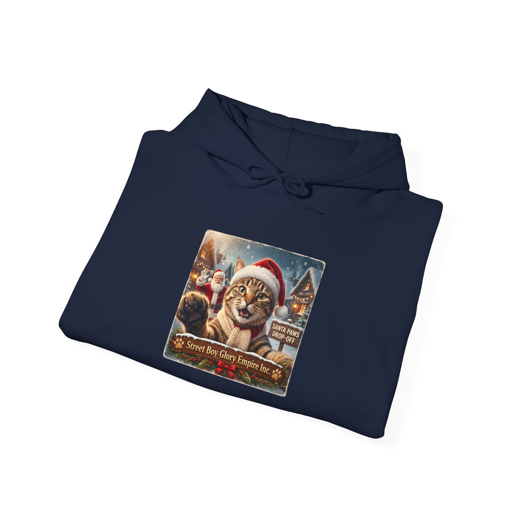 Realistic Santa Dog Portrait Hoodie | Nostalgic Christmas