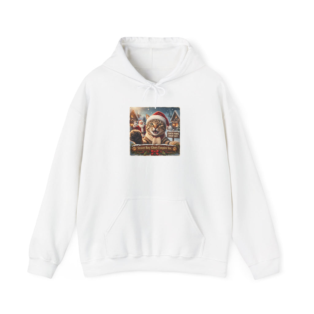Realistic Santa Dog Portrait Hoodie | Nostalgic Christmas