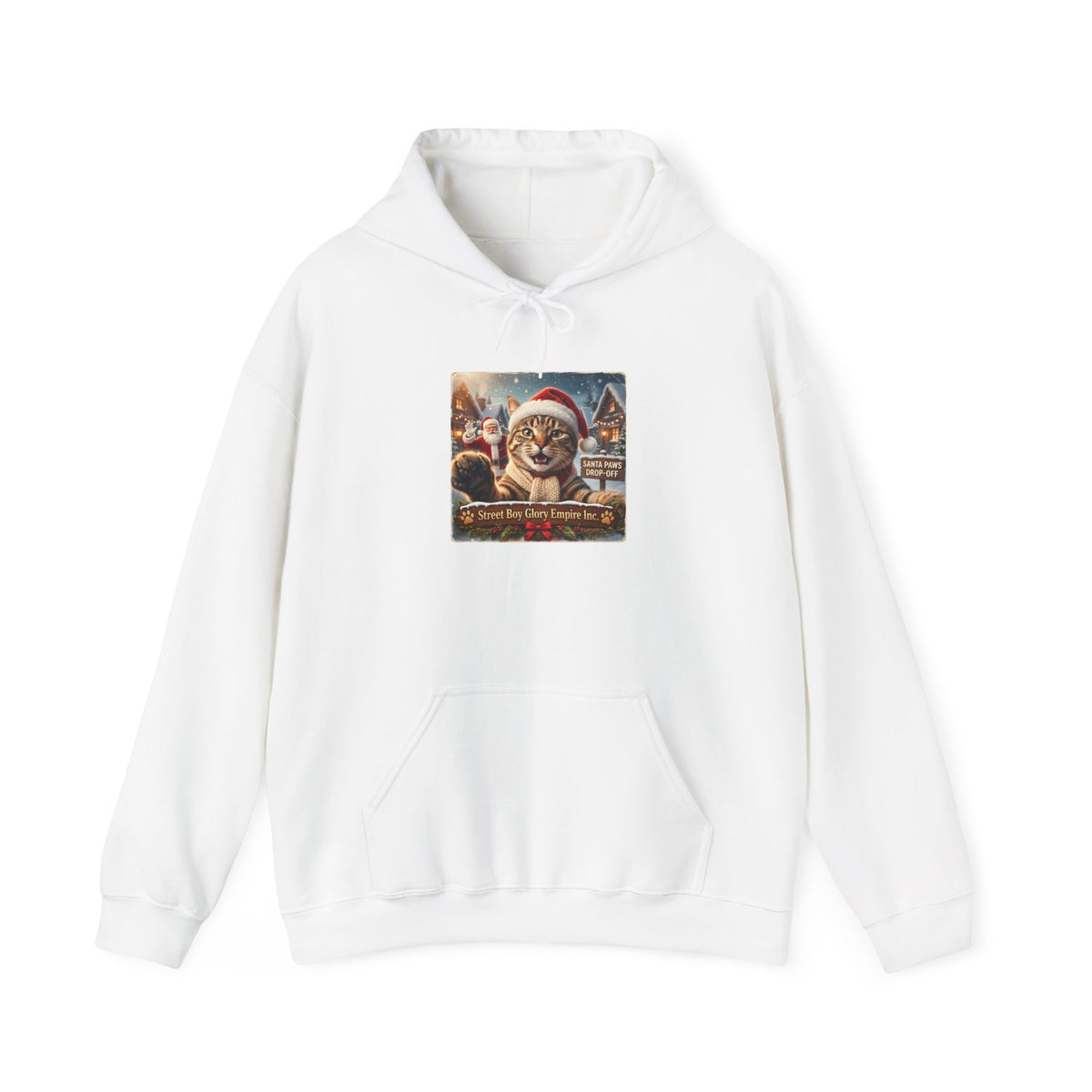 Realistic Santa Dog Portrait Hoodie | Nostalgic Christmas