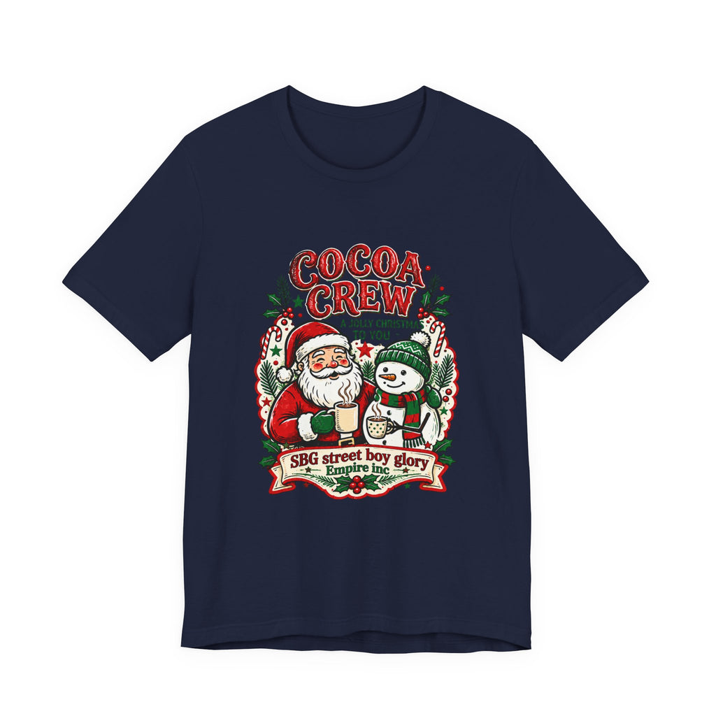 Cocoa Crew Santa & Snowman Christmas T-Shirt