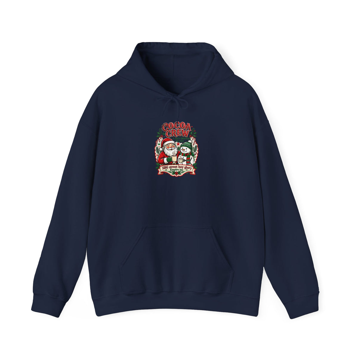 Christmas Crew Graphic Hoodie – Cozy Holiday Cocoa Design
