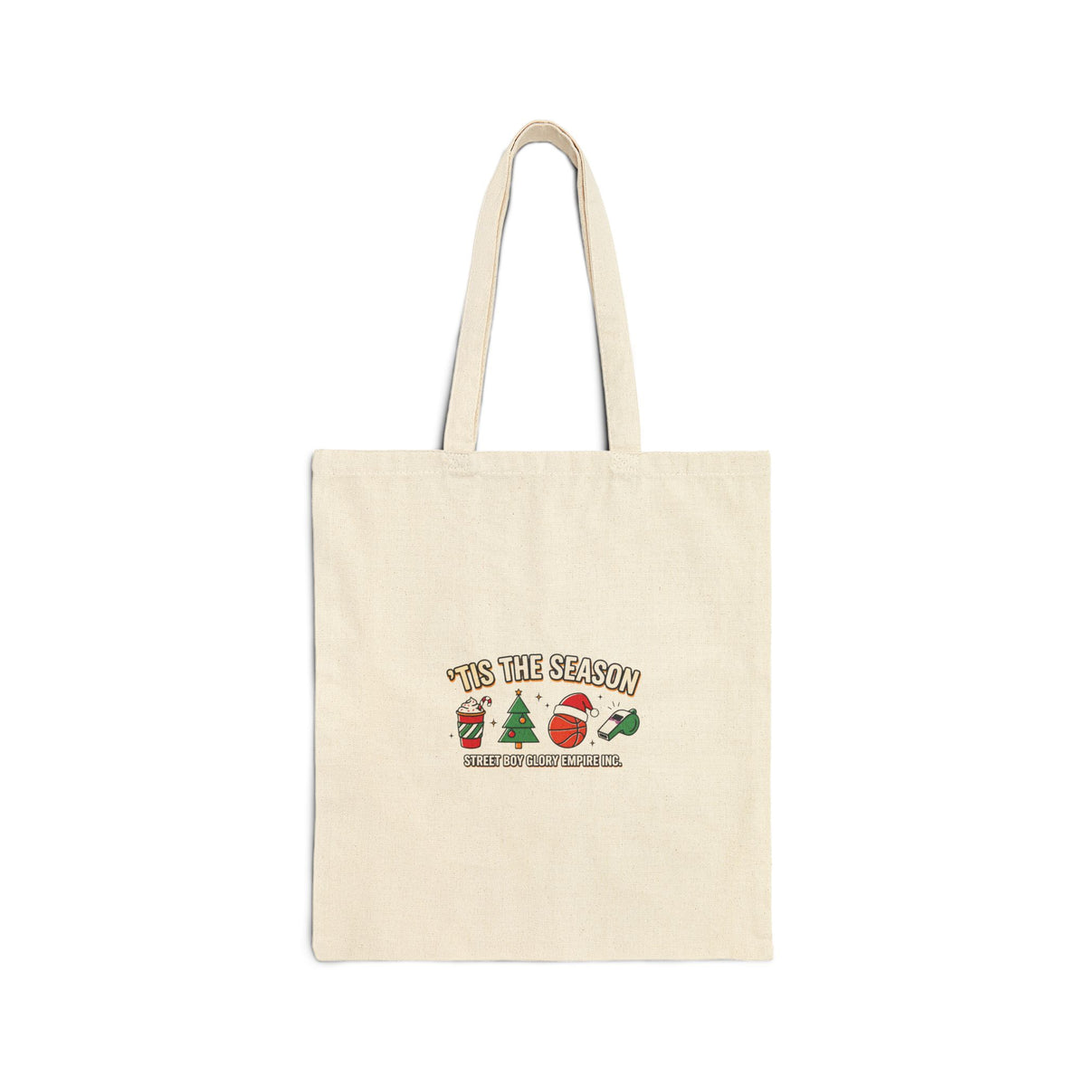 Basketball Season Canvas Tote Bag | Graphic Sports Design