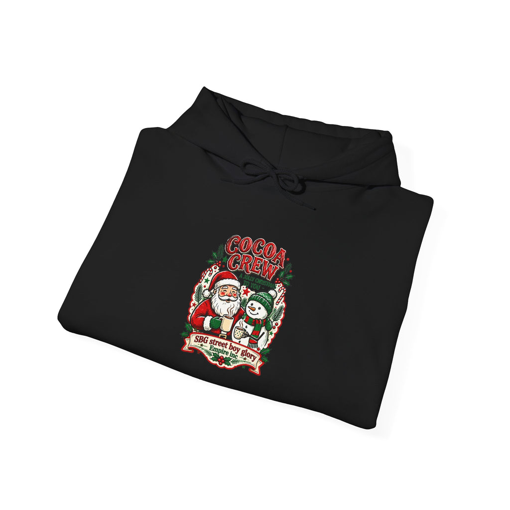 Christmas Crew Graphic Hoodie – Cozy Holiday Cocoa Design
