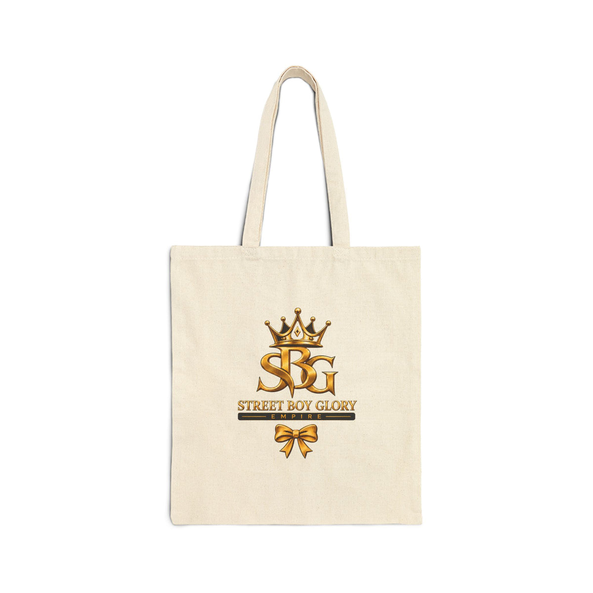 Street Boy Glory Crown Logo Cotton Canvas Tote Bag