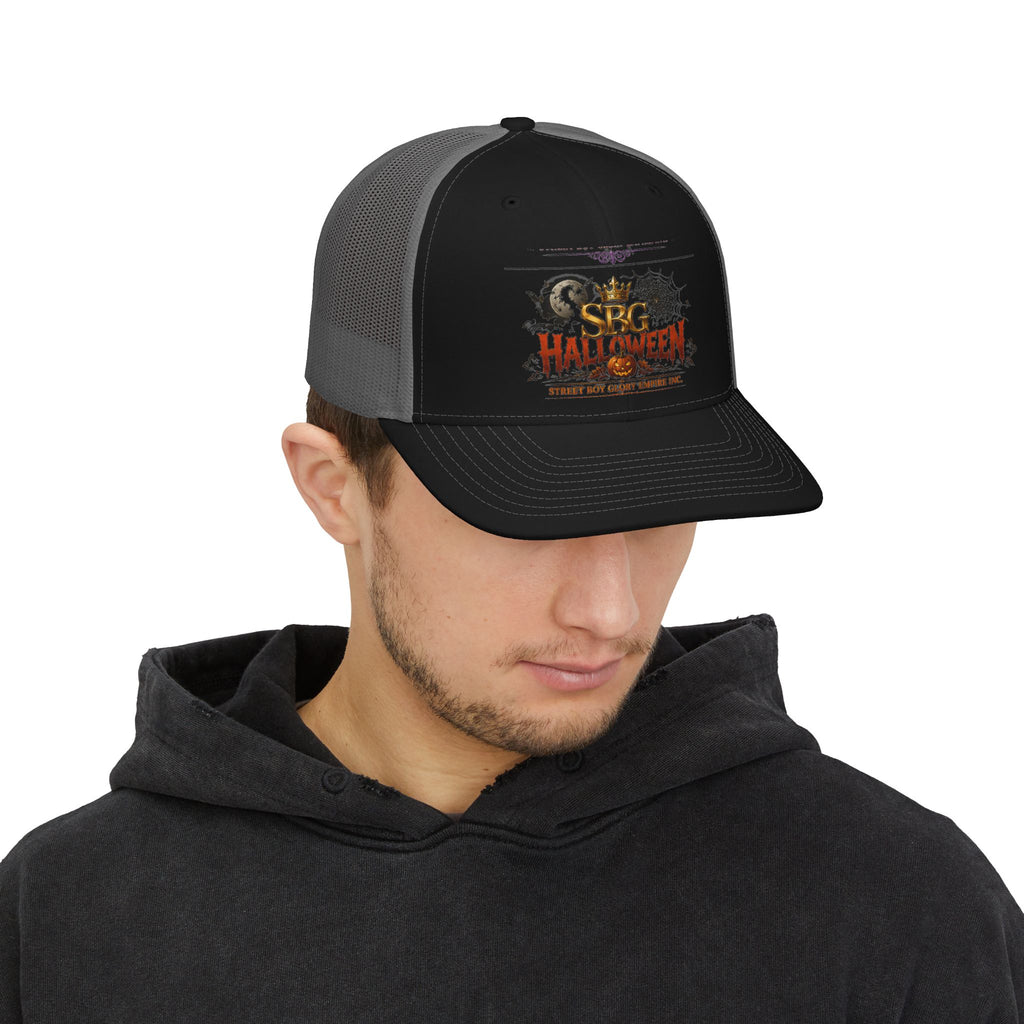 SBC Halloween Snapback Trucker Cap – Spooky Creature Graphic Hat