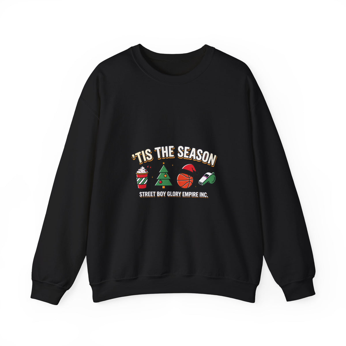 Basketball Season Holiday Graphic Sweatshirt