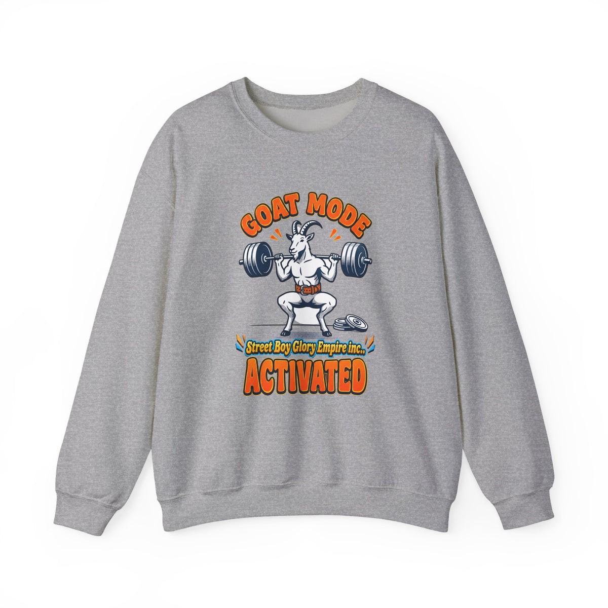 Goat Mode Activated Sweatshirt | Gym Humor Weightlifting
