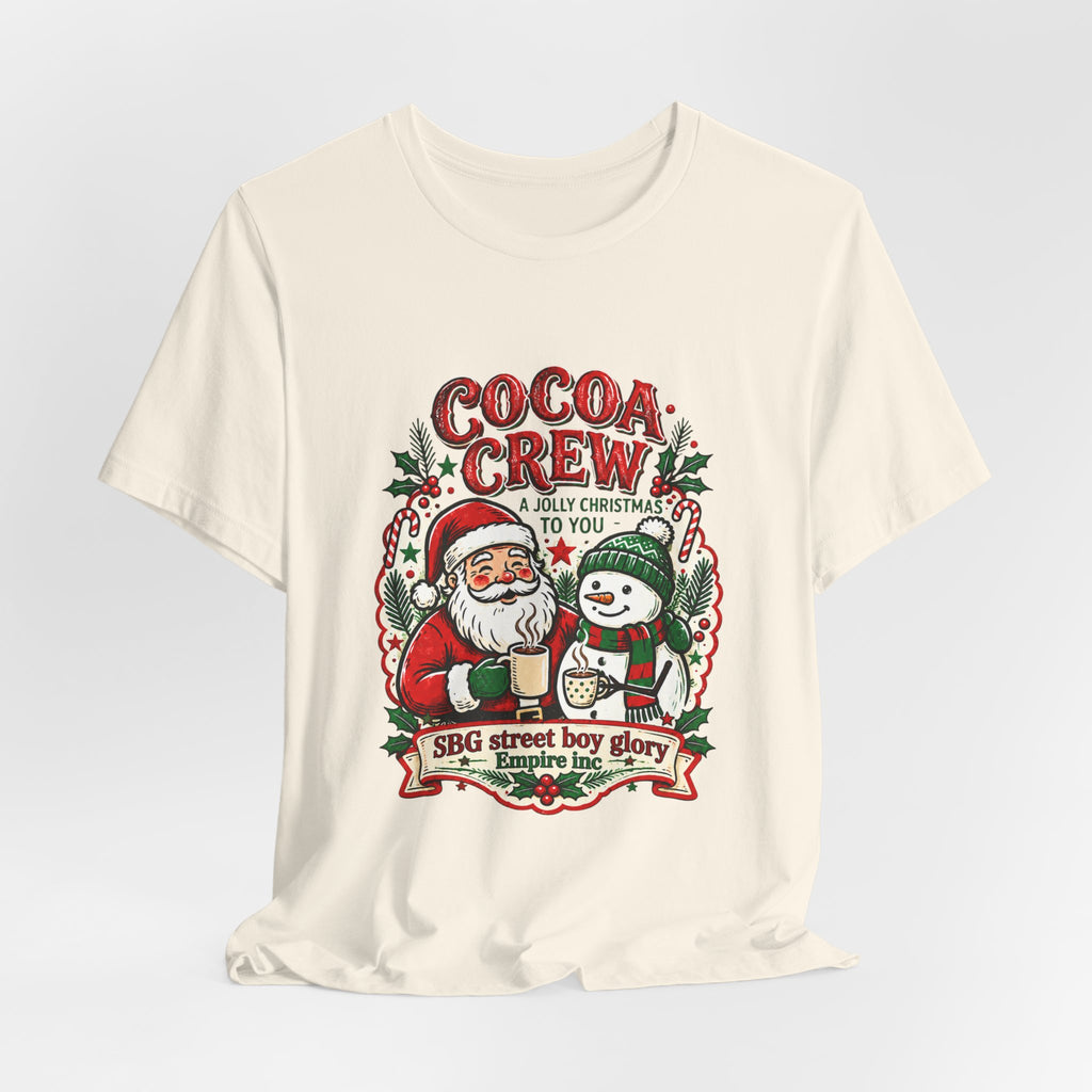 Cocoa Crew Santa & Snowman Christmas T-Shirt