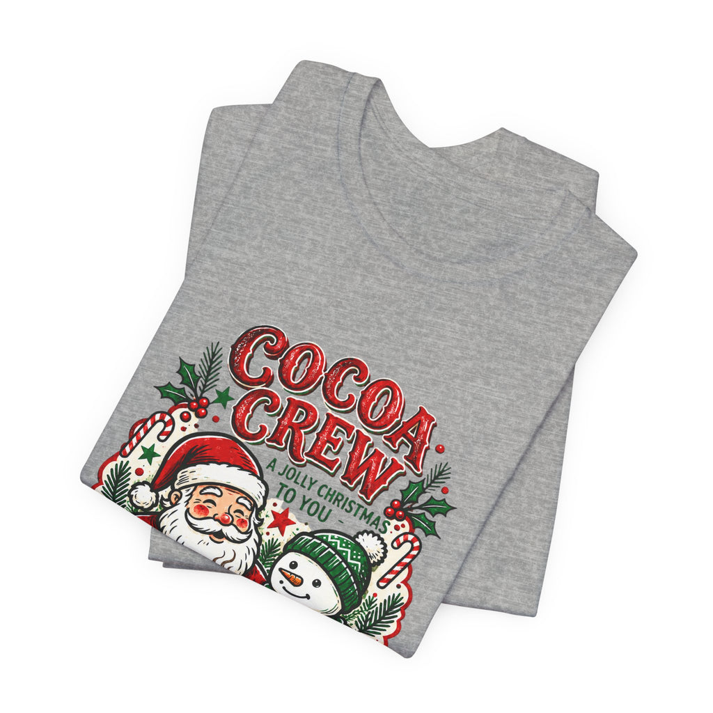 Cocoa Crew Santa & Snowman Christmas T-Shirt
