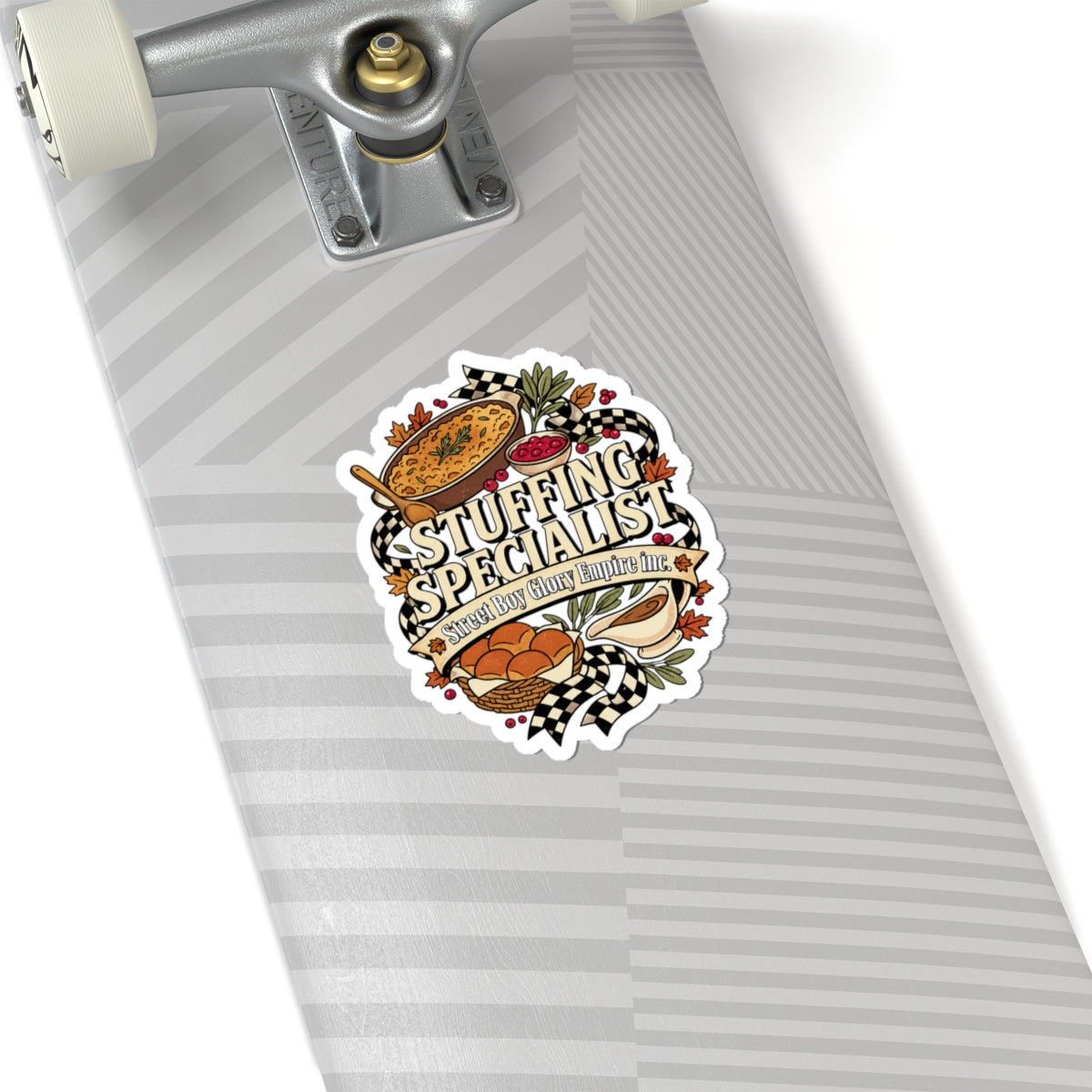 Stuffing Specialist Kiss-Cut Sticker, Funny Thanksgiving Food