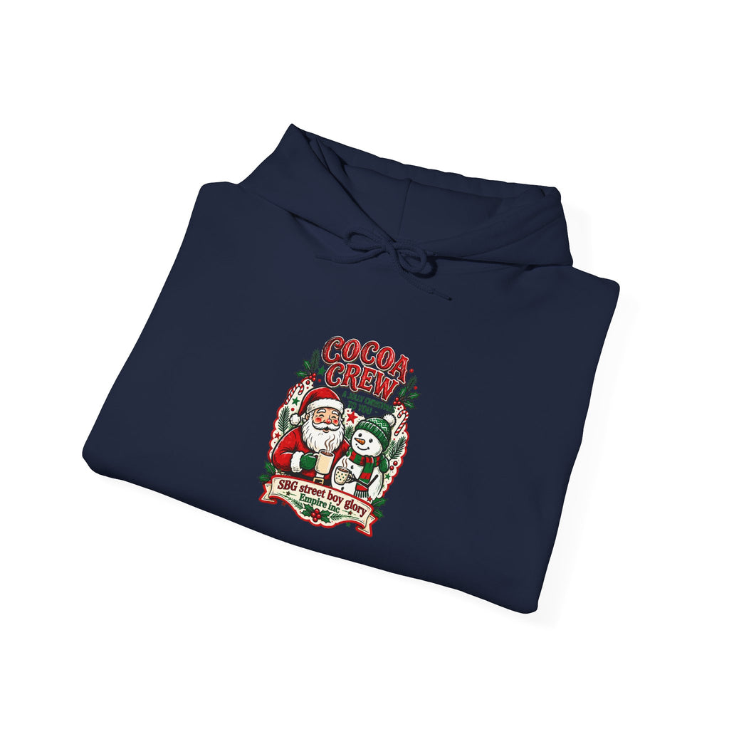 Christmas Crew Graphic Hoodie – Cozy Holiday Cocoa Design