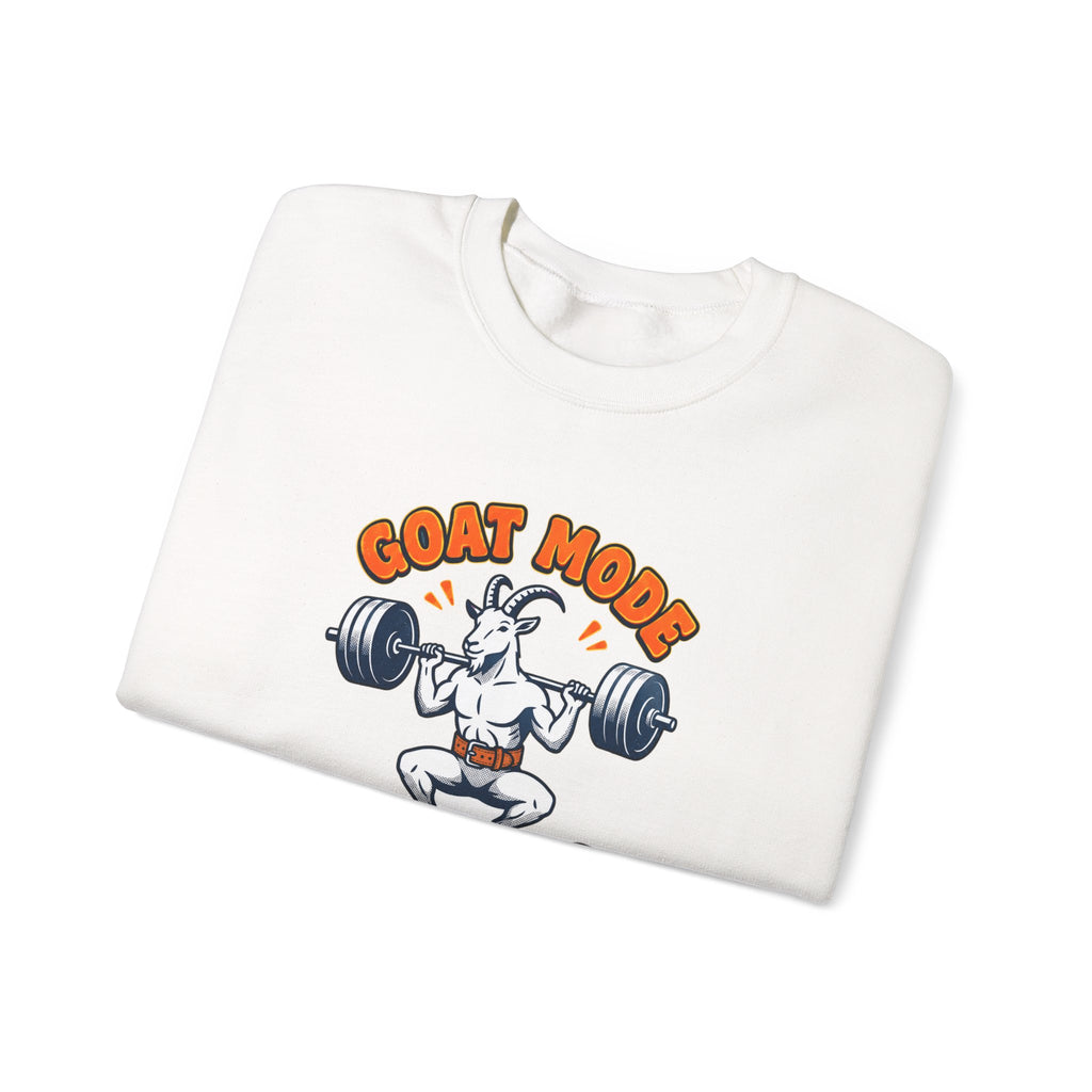 Goat Mode Activated Sweatshirt | Gym Humor Weightlifting
