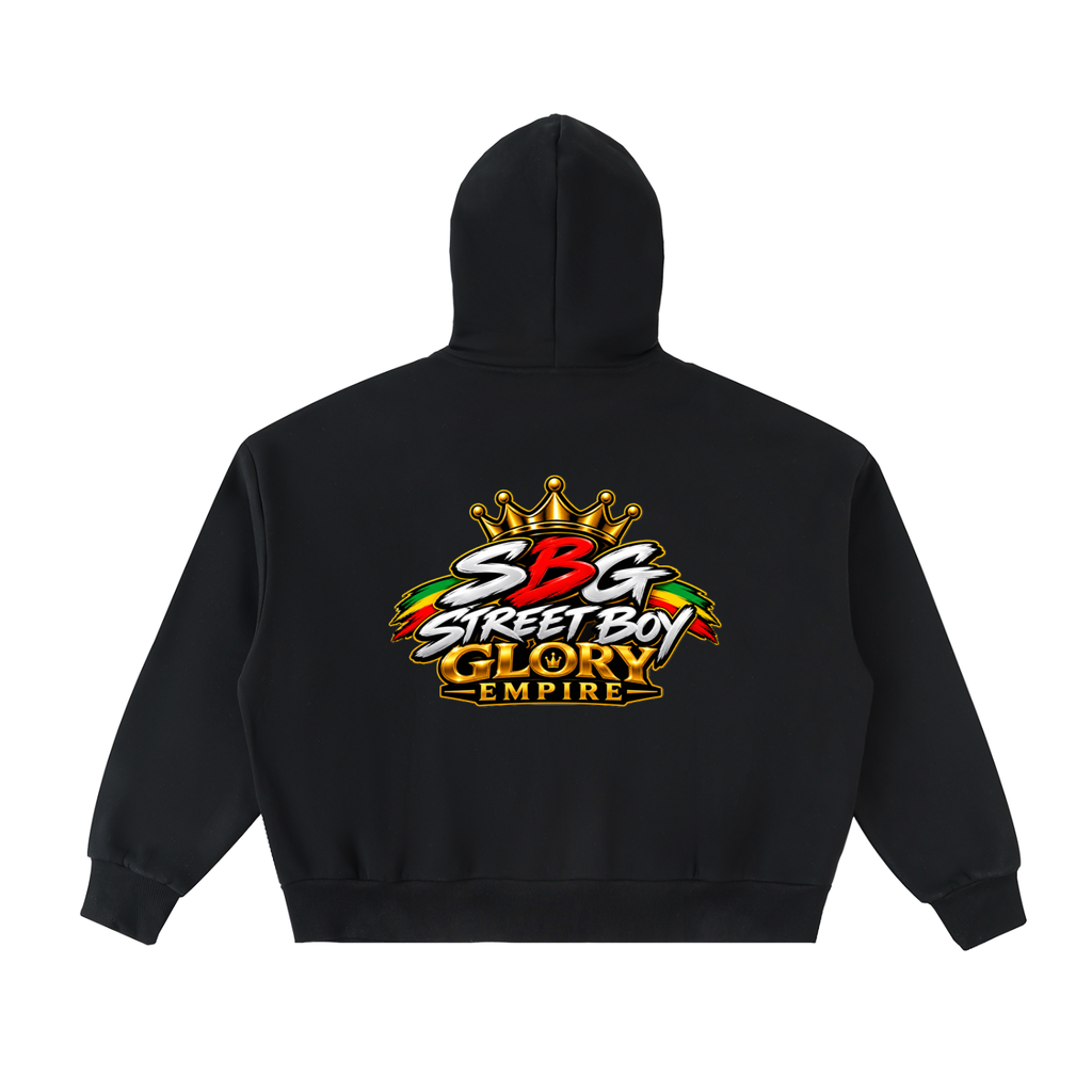 SBG Fleeced Full-Zip Boxy Hoodie