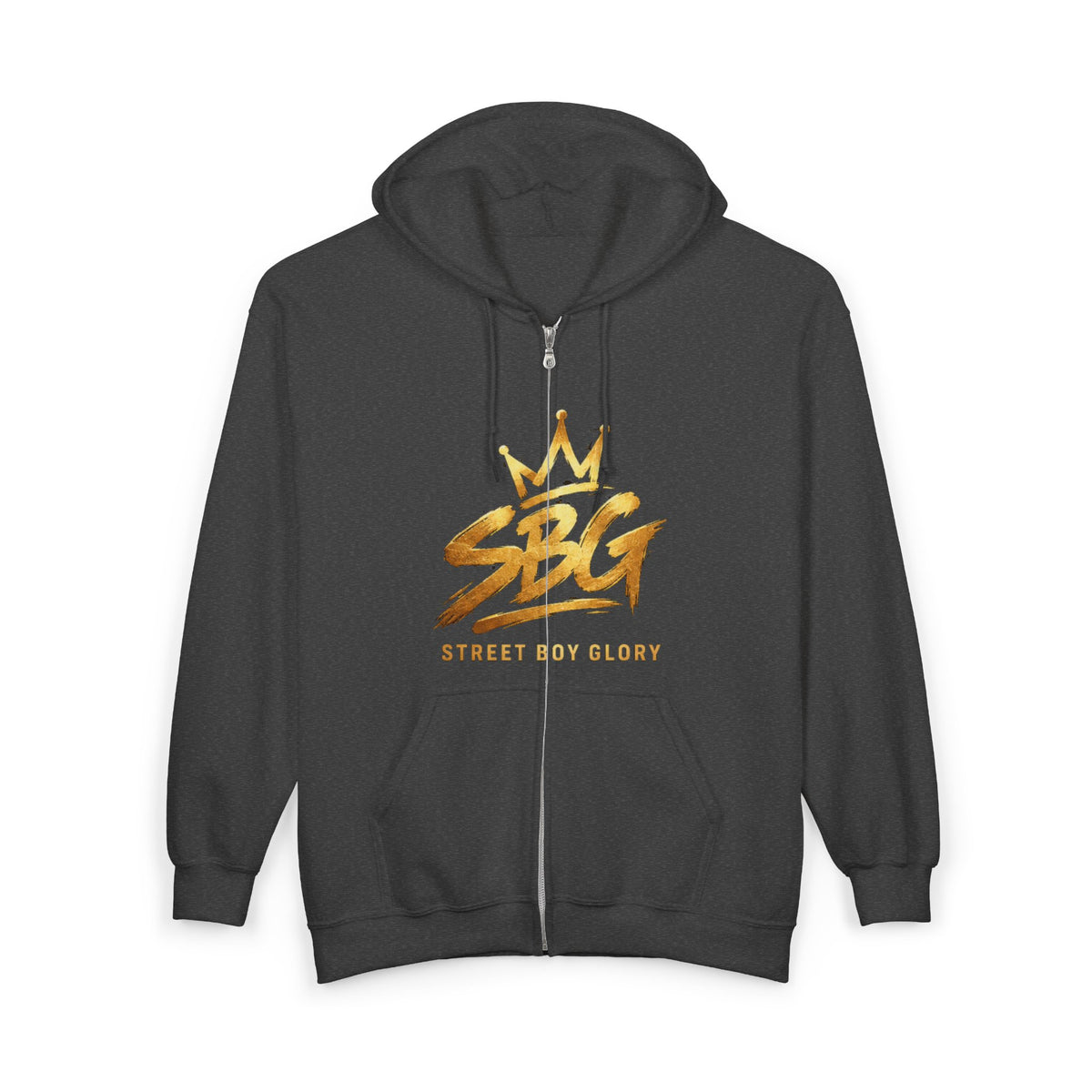 Street Boy Glory Gold Crown Full-Zip Hoodie