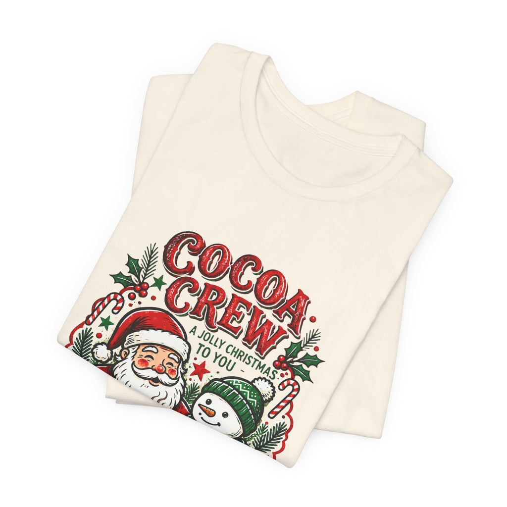Cocoa Crew Santa & Snowman Christmas T-Shirt