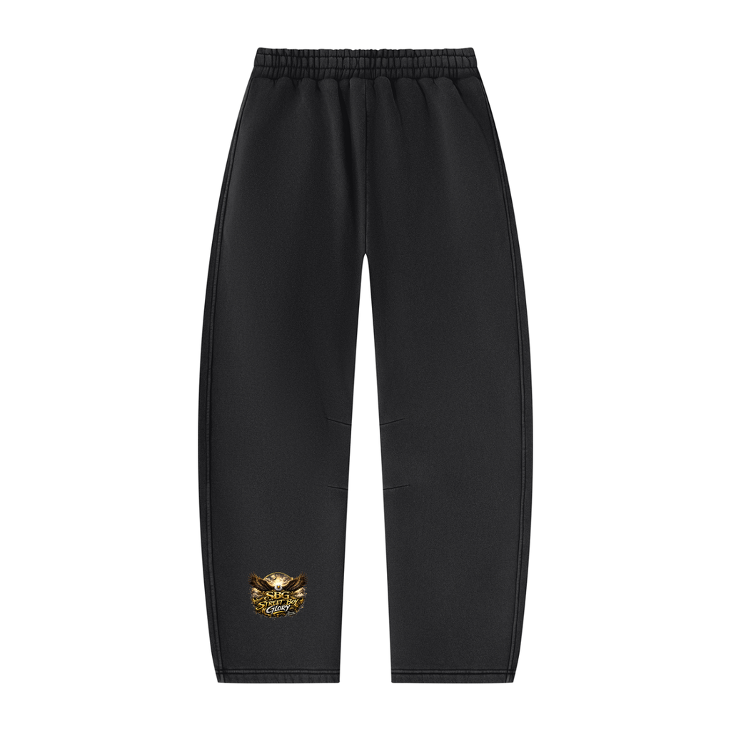SBG Vintage Wash Barrel Leg Fleece Sweatpants