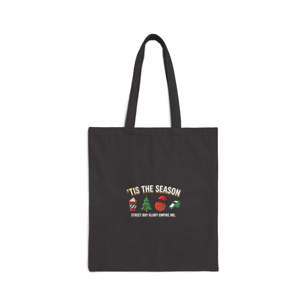 Basketball Season Canvas Tote Bag | Graphic Sports Design