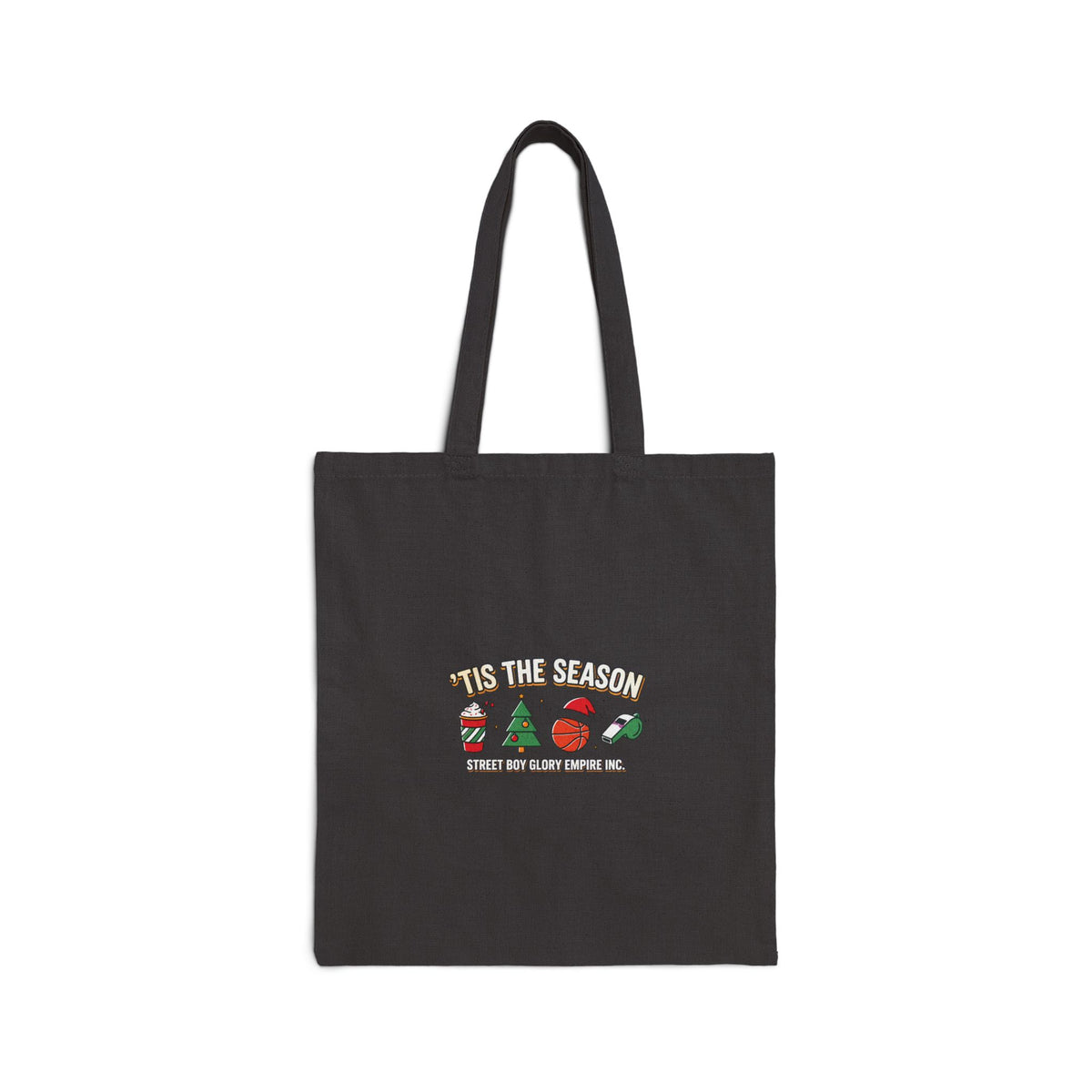 Basketball Season Canvas Tote Bag | Graphic Sports Design