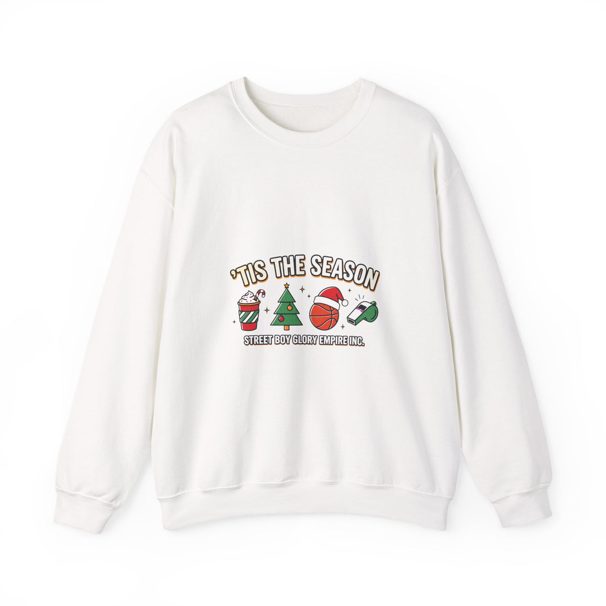 Basketball Season Holiday Graphic Sweatshirt