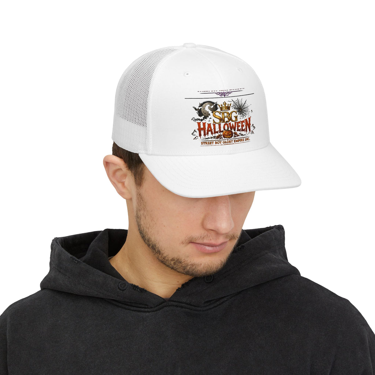 SBC Halloween Snapback Trucker Cap – Spooky Creature Graphic Hat