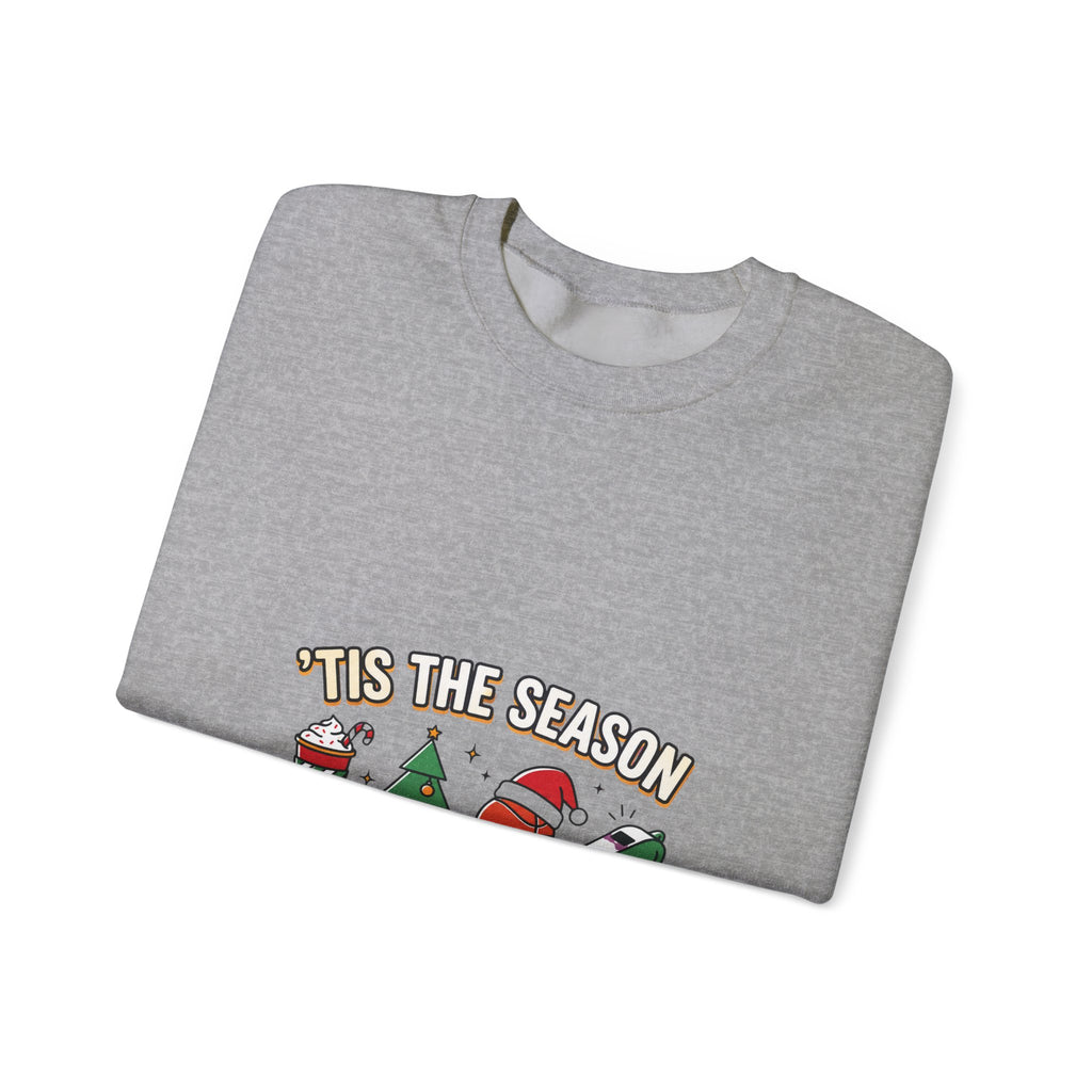 Basketball Season Holiday Graphic Sweatshirt
