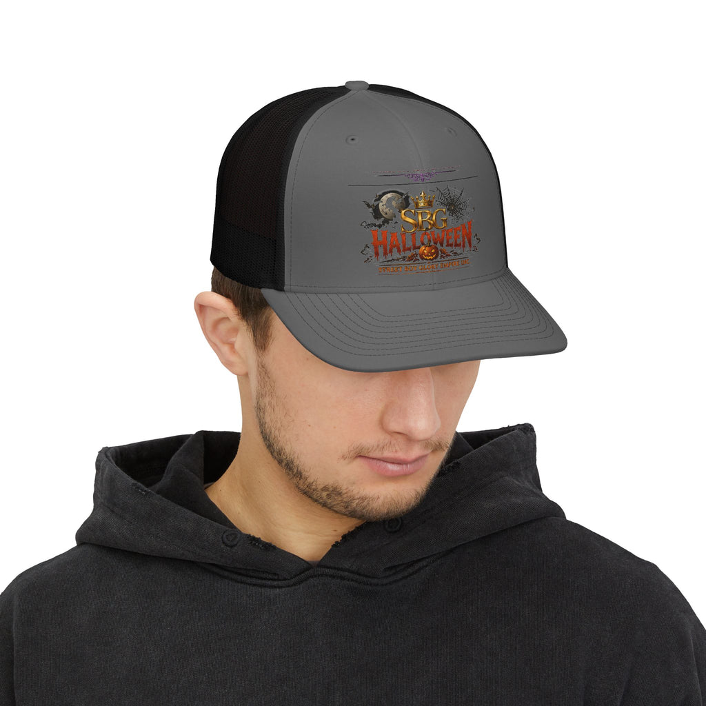 SBC Halloween Snapback Trucker Cap – Spooky Creature Graphic Hat