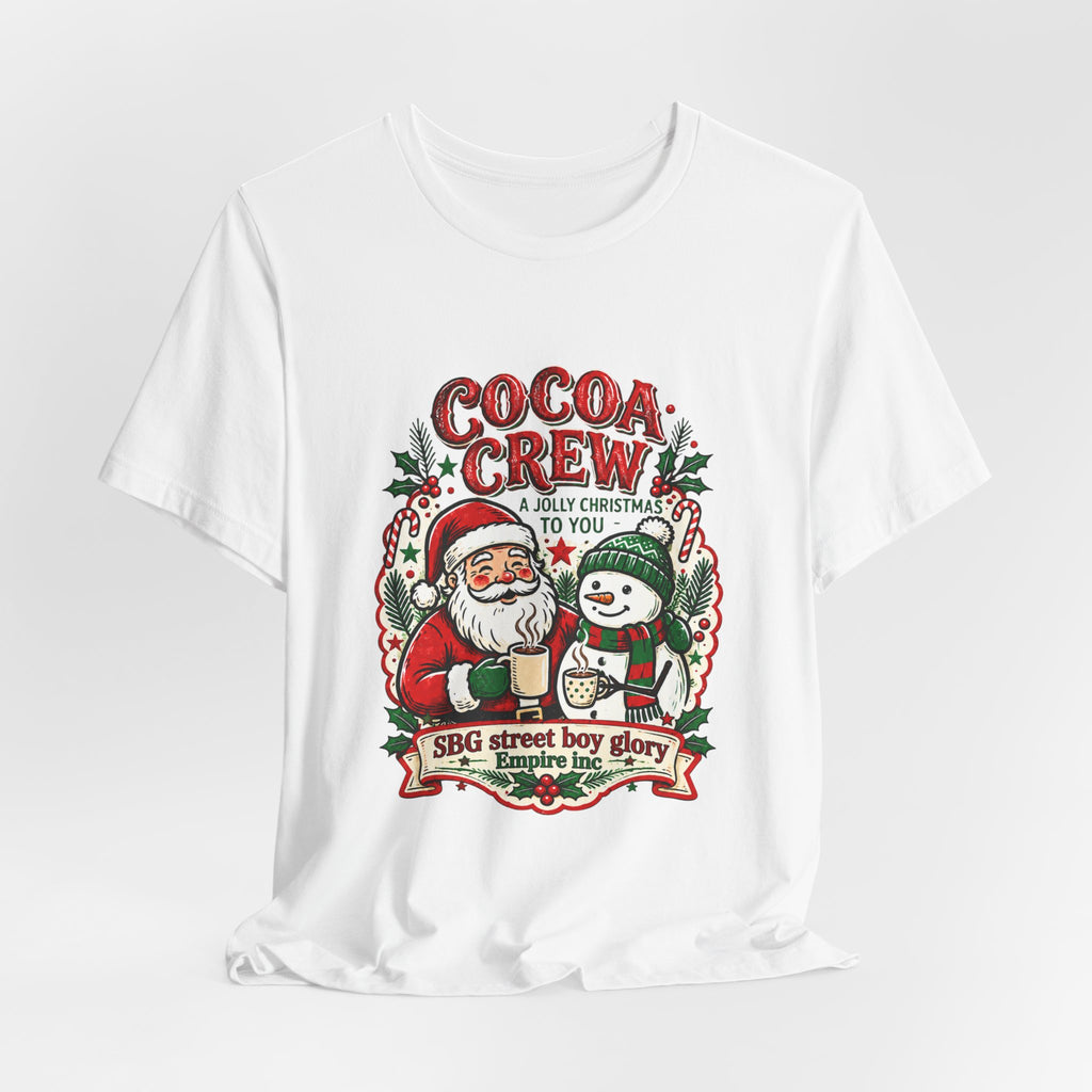 Cocoa Crew Santa & Snowman Christmas T-Shirt