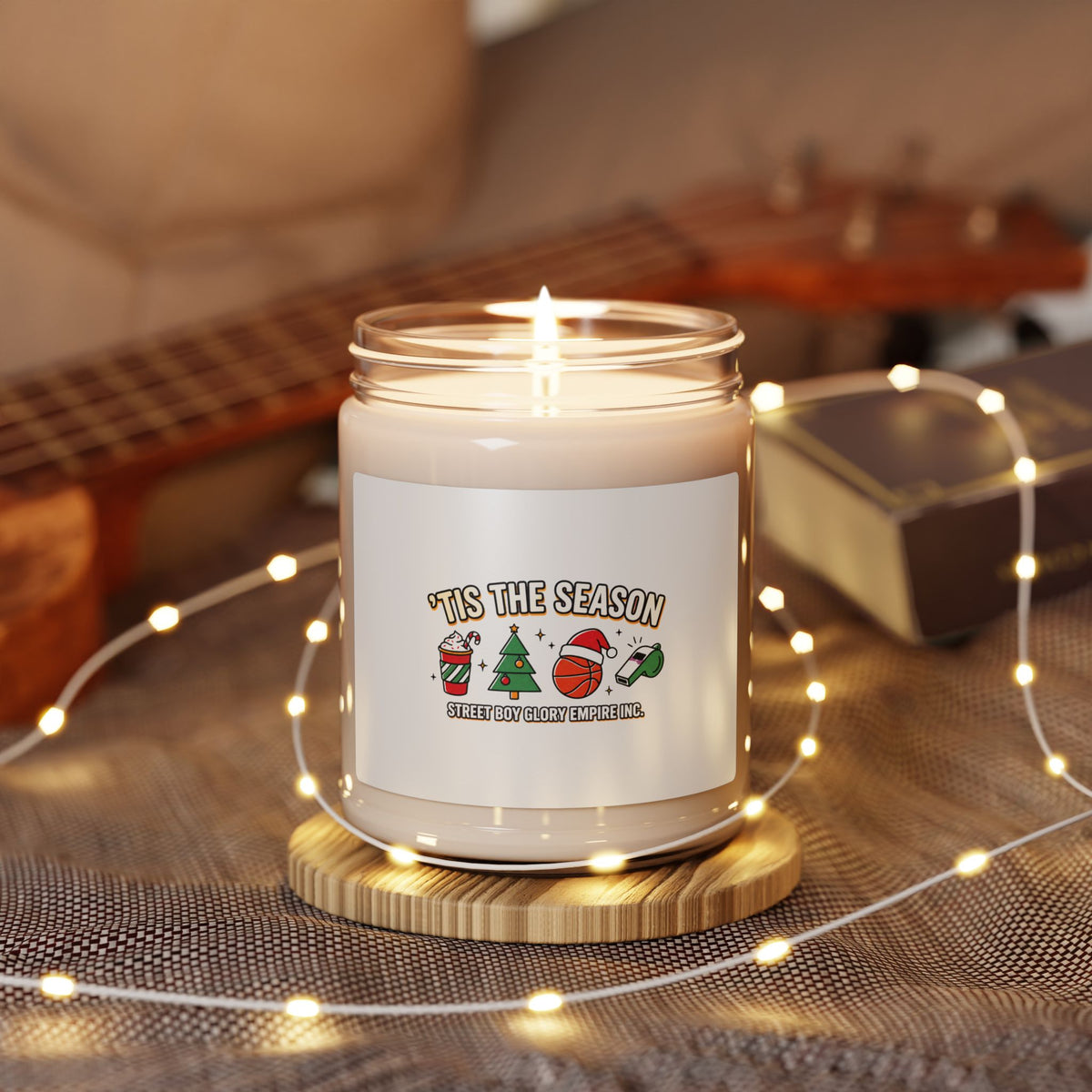 Basketball Season Soy Candle | Sports-Themed Scented Candle