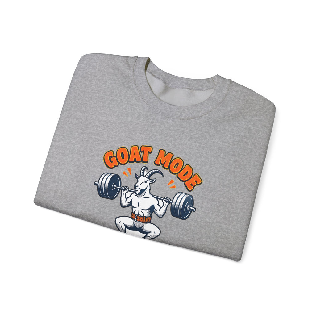 Goat Mode Activated Sweatshirt | Gym Humor Weightlifting