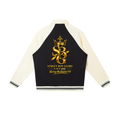 Contrast Raglan Sleeve Baseball Jacket